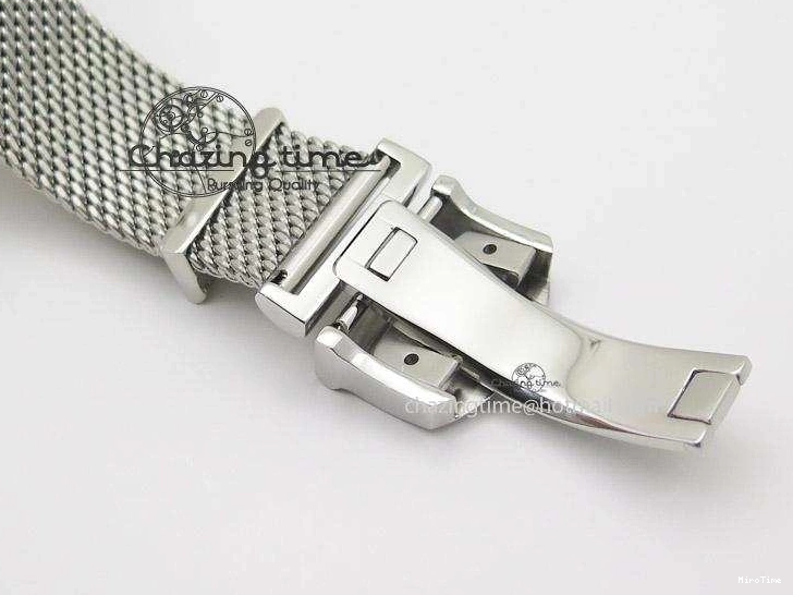 MIROTIME 0707 Portofino Chrono SS White Dial on SS Mesh Bracelet A Soft 7388